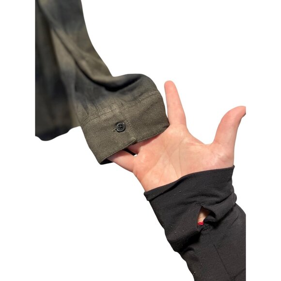 Rails Black Waves Blouse Hunter Olive Size M - Picture 10 of 15